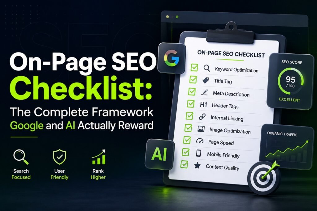 On-Page SEO Checklist: The Complete Framework Google and AI Actually Reward